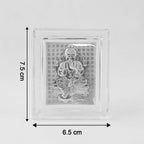 ALVENZA Lord Ganesha Silver-Plated Photo Frame – Elegant Spiritual Decor