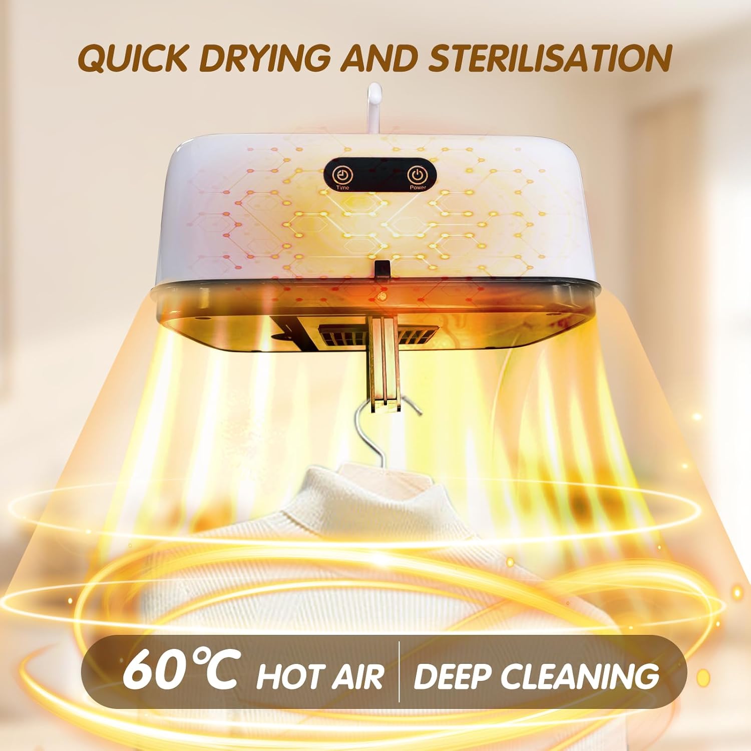 ALVENZA Portable Electric Clothes Dryer – Compact & Foldable for Quick Drying