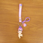 ALVENZA Doll Cupcake Keychain – Colorful Rainbow Strap Accessory