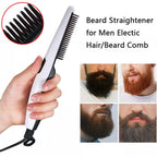 Electric Hair Straightening Comb – Portable & Safe Styling | Calm & Curl