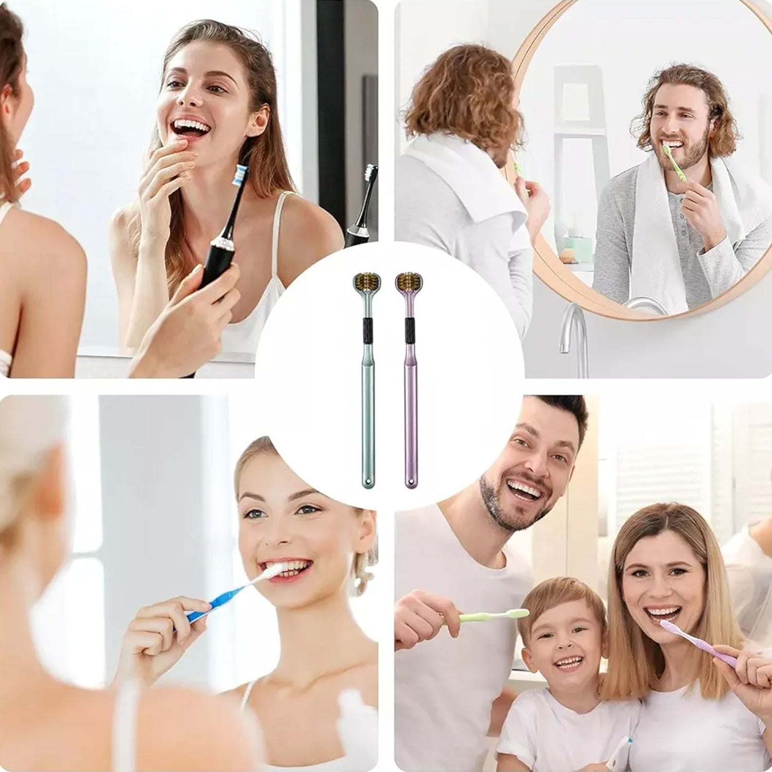 3-Sided Toothbrush Soft Bristle Set for Complete Oral Care | BrushedUp - Detail View 8