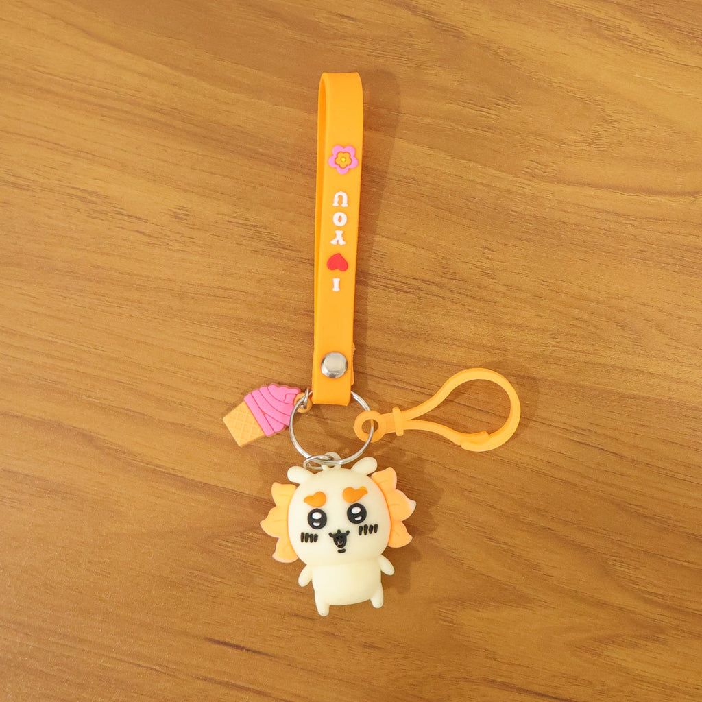 ALVENZA Cartoon Animal Ice Cream Keychain – Bright, Lightweight & Trendy