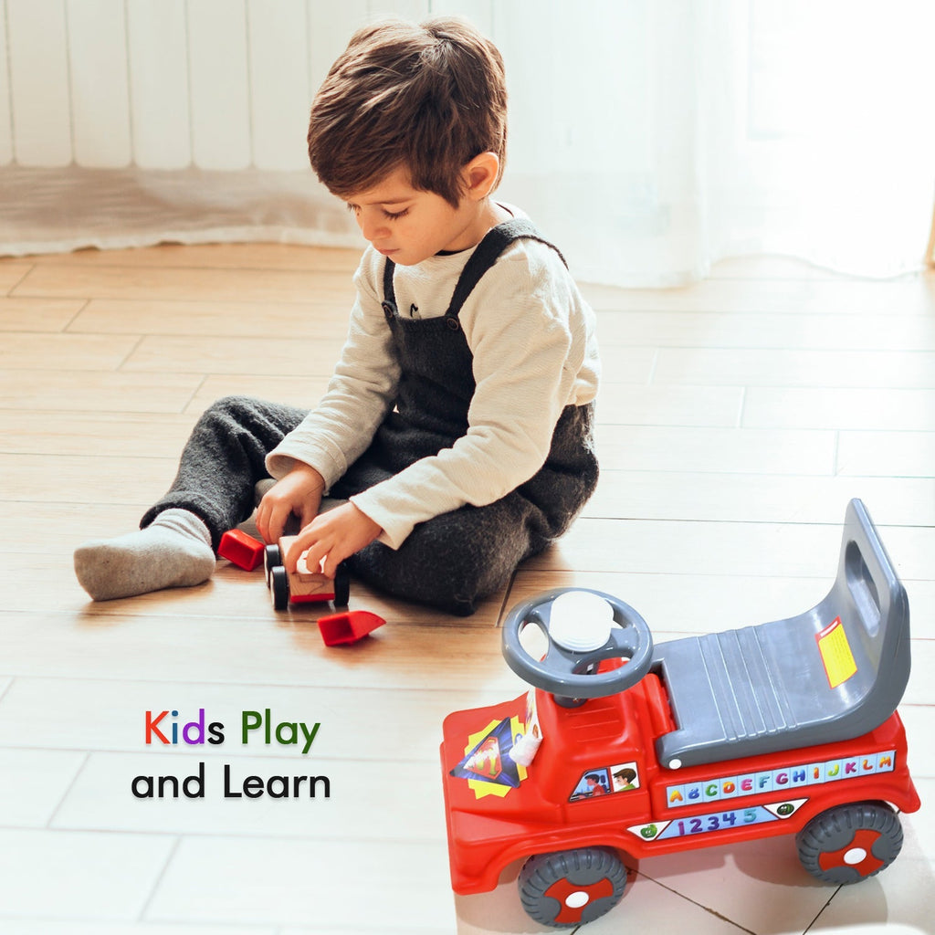 ALVENZA Baby Ride-On Car – Musical Push Toy for Toddlers | Little Learners