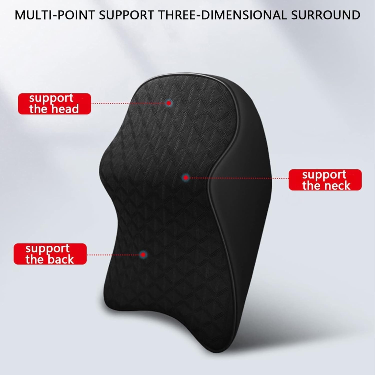 ALVENZA Car Seat Headrest Neck Support Cushion – Ergonomic Comfort for Driving