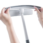 ALVENZA Window Glass Cleaning Wiper – 2-in-1 Microfiber & Silicone Blade