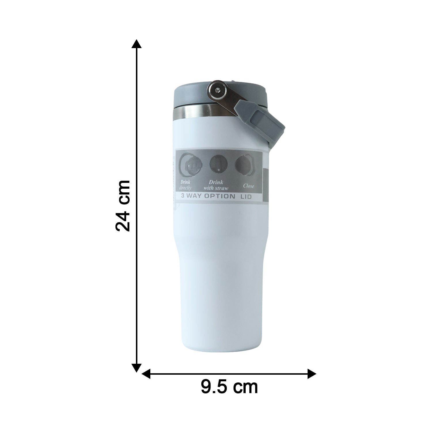 ALVENZA Vacuum Insulated Stainless Steel Tumbler – Keeps Beverages Hot & Cold