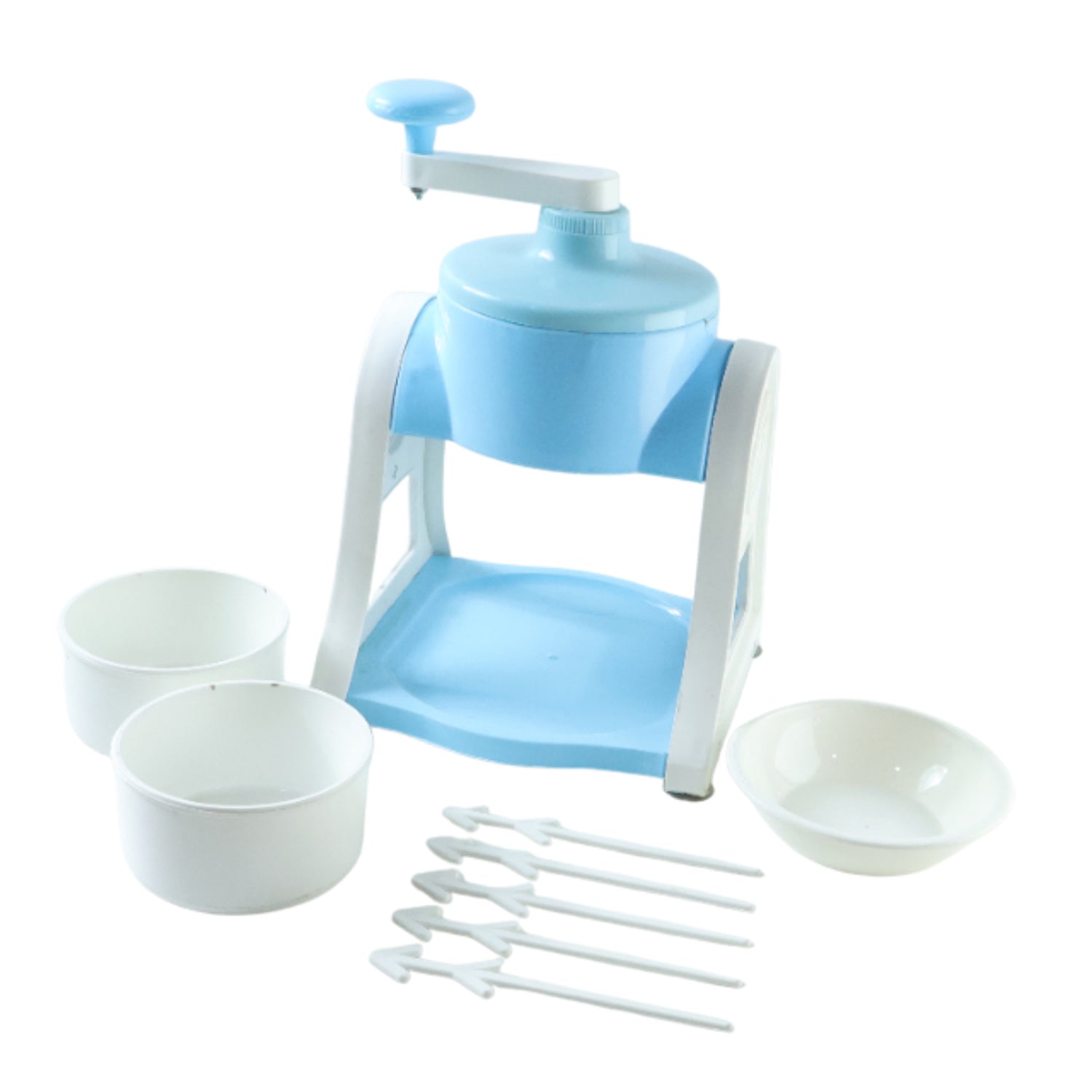 ALVENZA Manual Ice Gola Maker – Portable Blue Ice Slush Machine