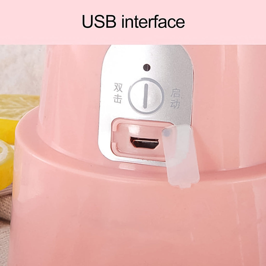 ALVENZA Portable Electric Juicer – 6 Blades 500ml Blender | Chef’s Embrace