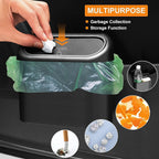 ALVENZA Mini Car Trash Can with Lid – Waterproof & Leak-Proof | Velvet Wheels