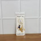 ALVENZA Krishna Peacock Metal Keychain – Elegant Gold-Tone Spiritual Gift