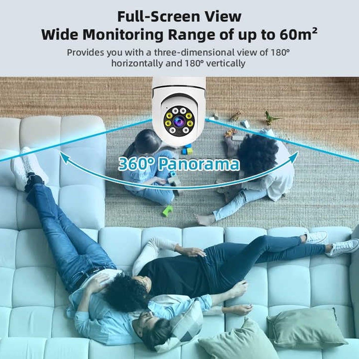 ALVENZA 360 Degree WiFi Camera – Panoramic Fisheye Security | DeoDap