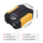 ALVENZA Car Tyre Inflator – Portable Digital Air Pump for Bikes | Velvet Wheels