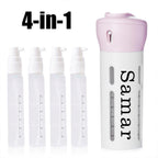ALVENZA Travel Dispenser Bottle Set – 4-in-1 Leak-Proof Refillable | CustomSpot