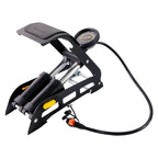 ALVENZA Foot Air Pump – Dual Cylinder, 150 PSI for Car & Bike | Carivox