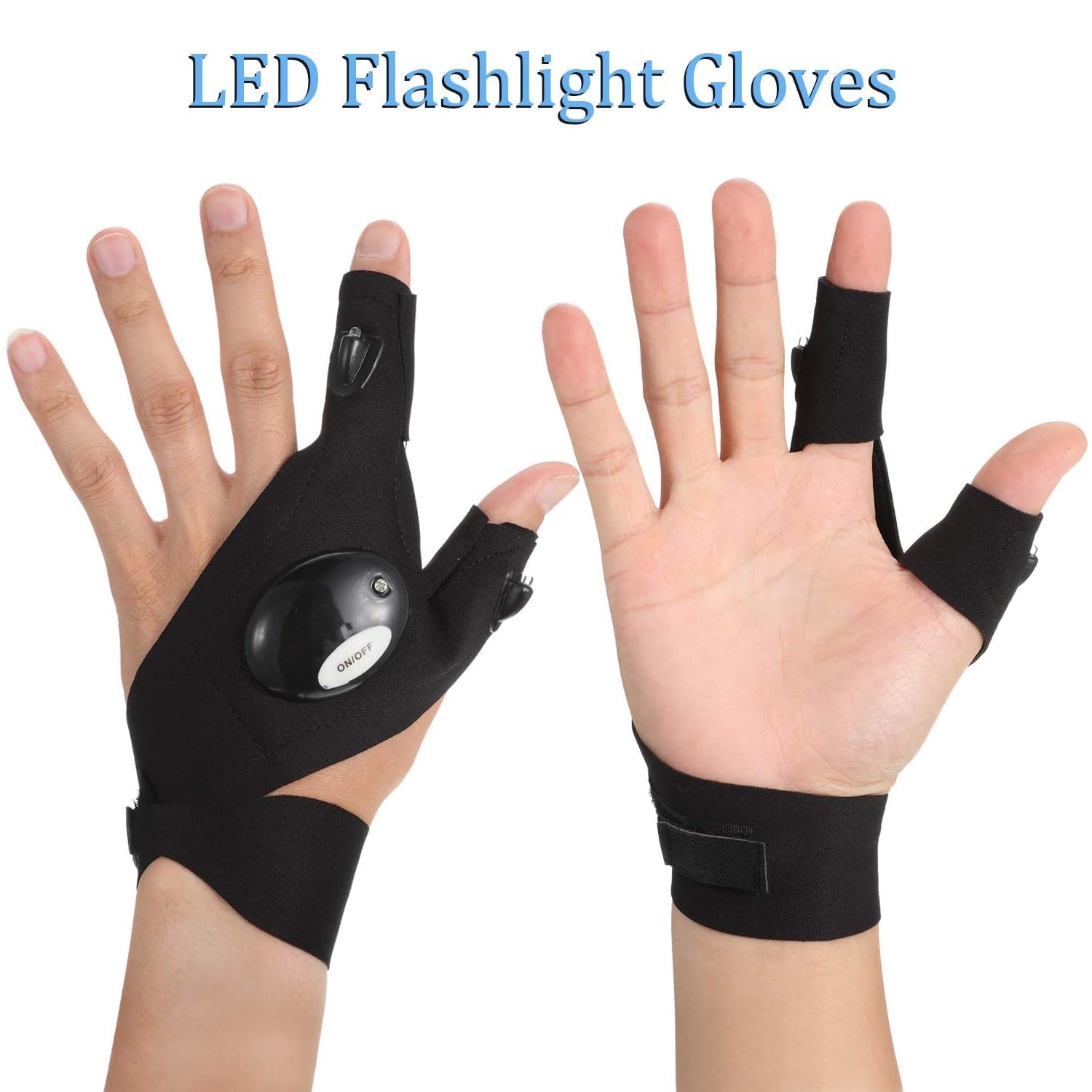 LED Flashlight Gloves Hands-Free Work & Outdoor Light | Grow Wear - Detail View 7