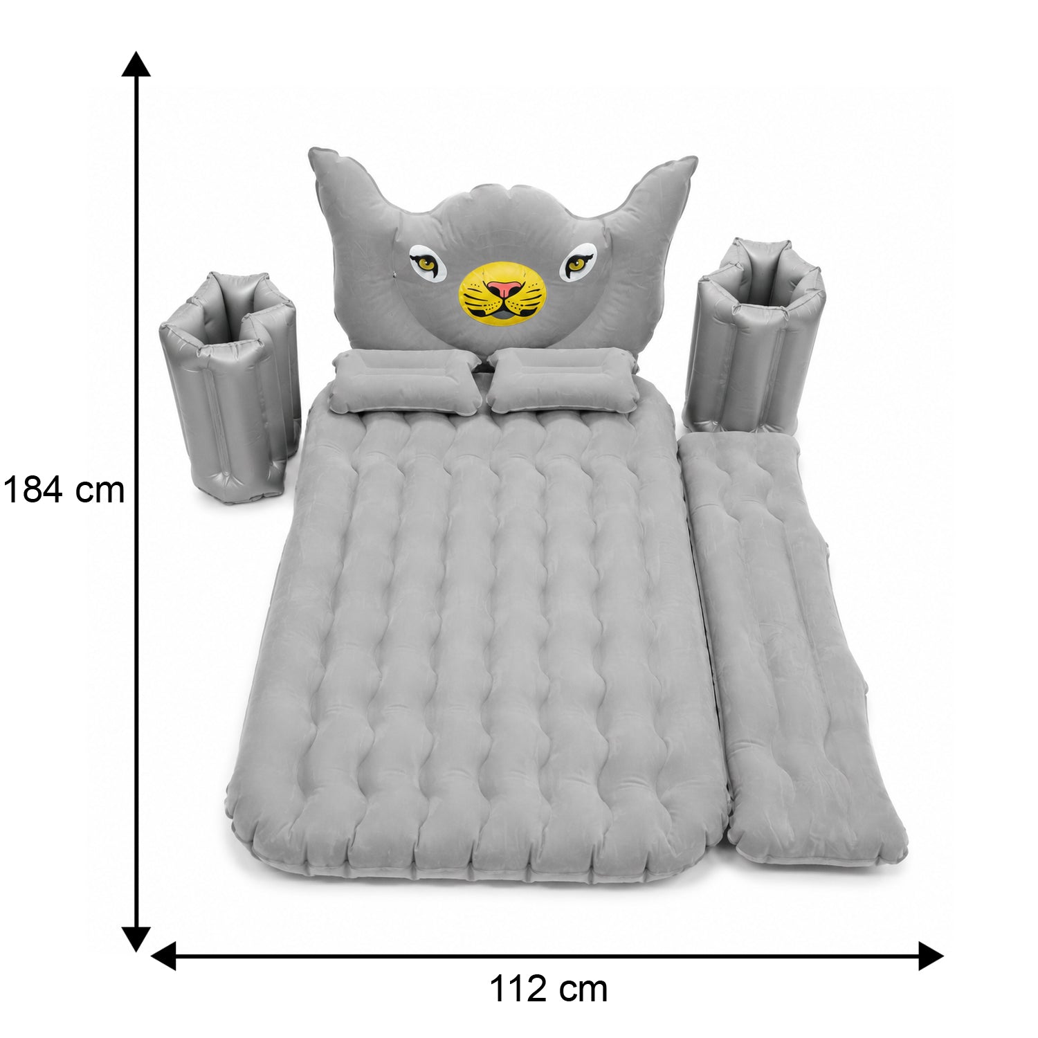 ALVENZA Car Air Mattress Bed Set – Portable, Quick-Inflate Travel Bed, Car Sofa