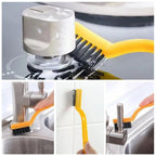 Mini Nylon Cleaning Brush Powerful Scrubbing for Home | Velvet Wipe - Detail View 7