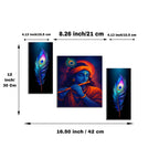 Krishna Wall Art Vibrant MDF Painting for Spiritual Dcor - Detail View 6
