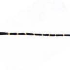 Rakhi Handmade Black Thread with Gold Beads for Raksha Bandhan - Back View