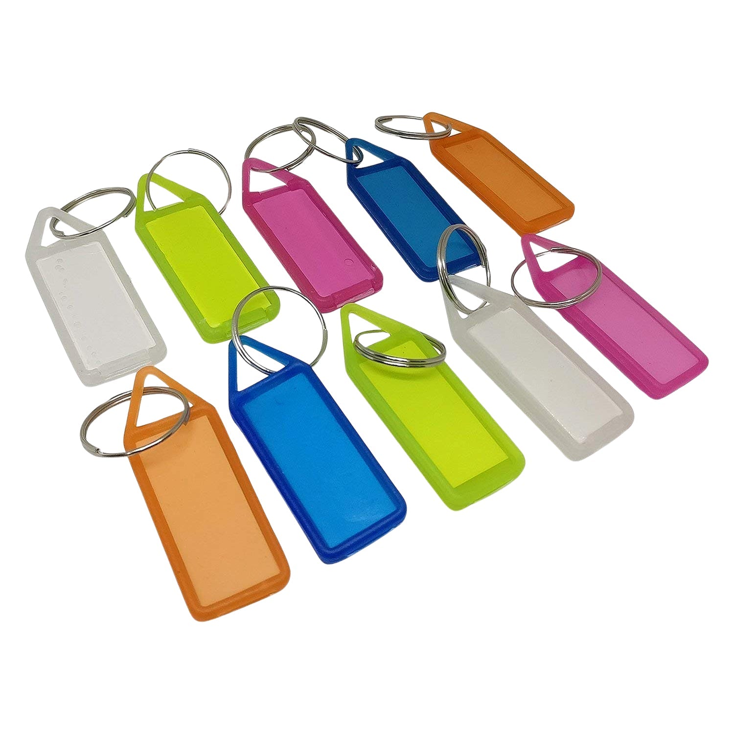ALVENZA Plastic Keychain Tags – 10-Pc Set for Easy Key Organization