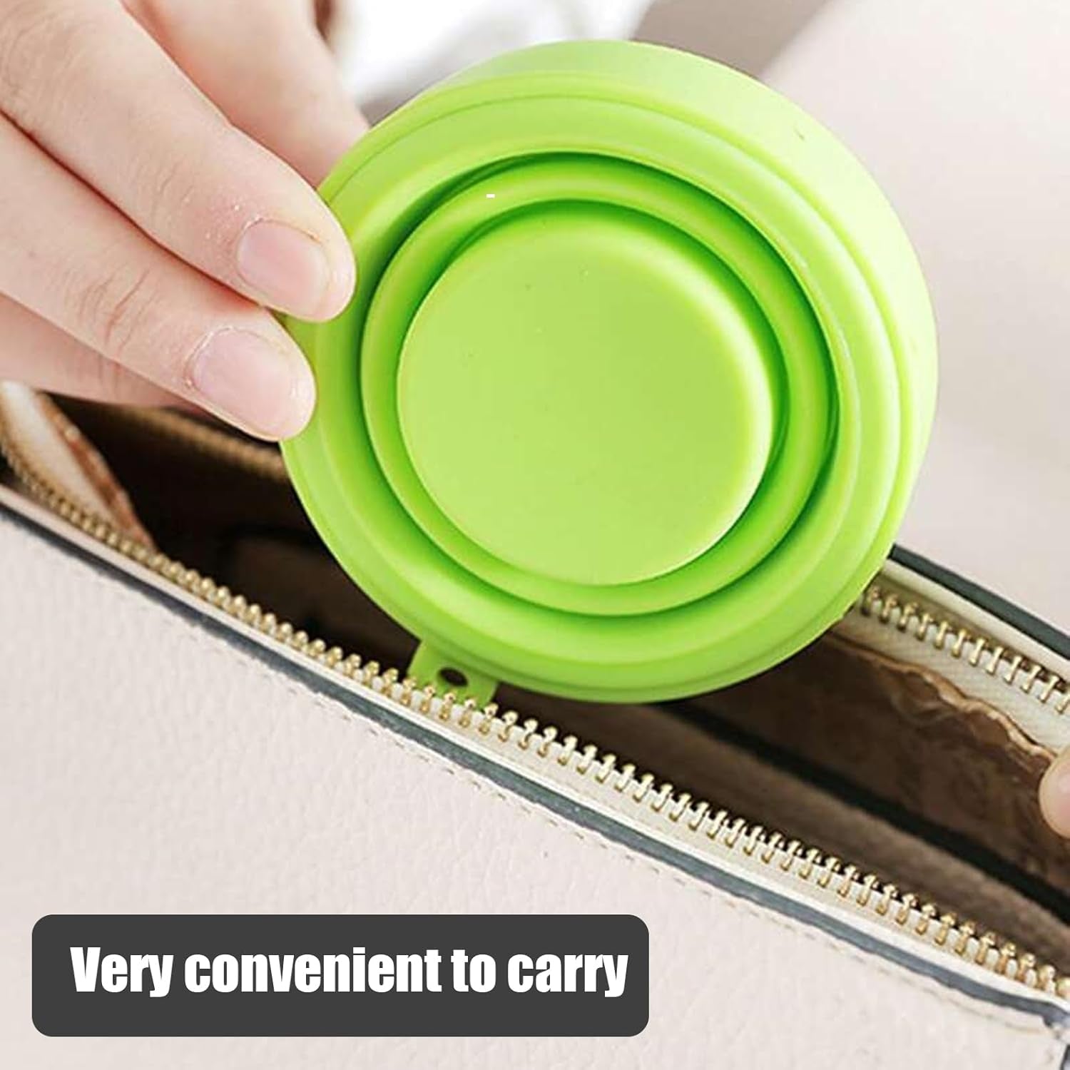 Foldable Silicone Travel Mug Leakproof & Portable | Hydrozilla - Back View