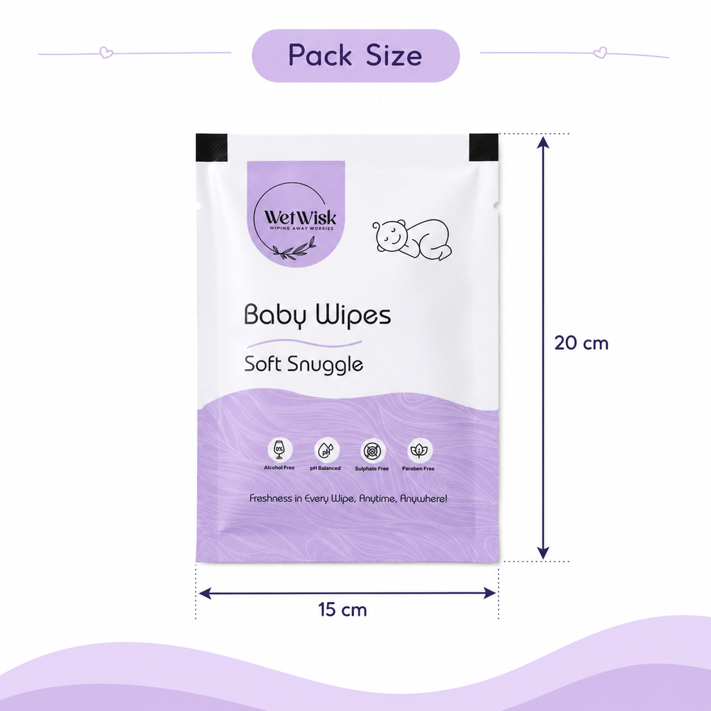 Baby Wet Wipes Gentle, Hypoallergenic & Travel-Friendly - Detail View 6