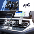ALVENZA Magnetic Car Phone Holder – 360° Rotatable Air Vent Mount | Velvet Wheels