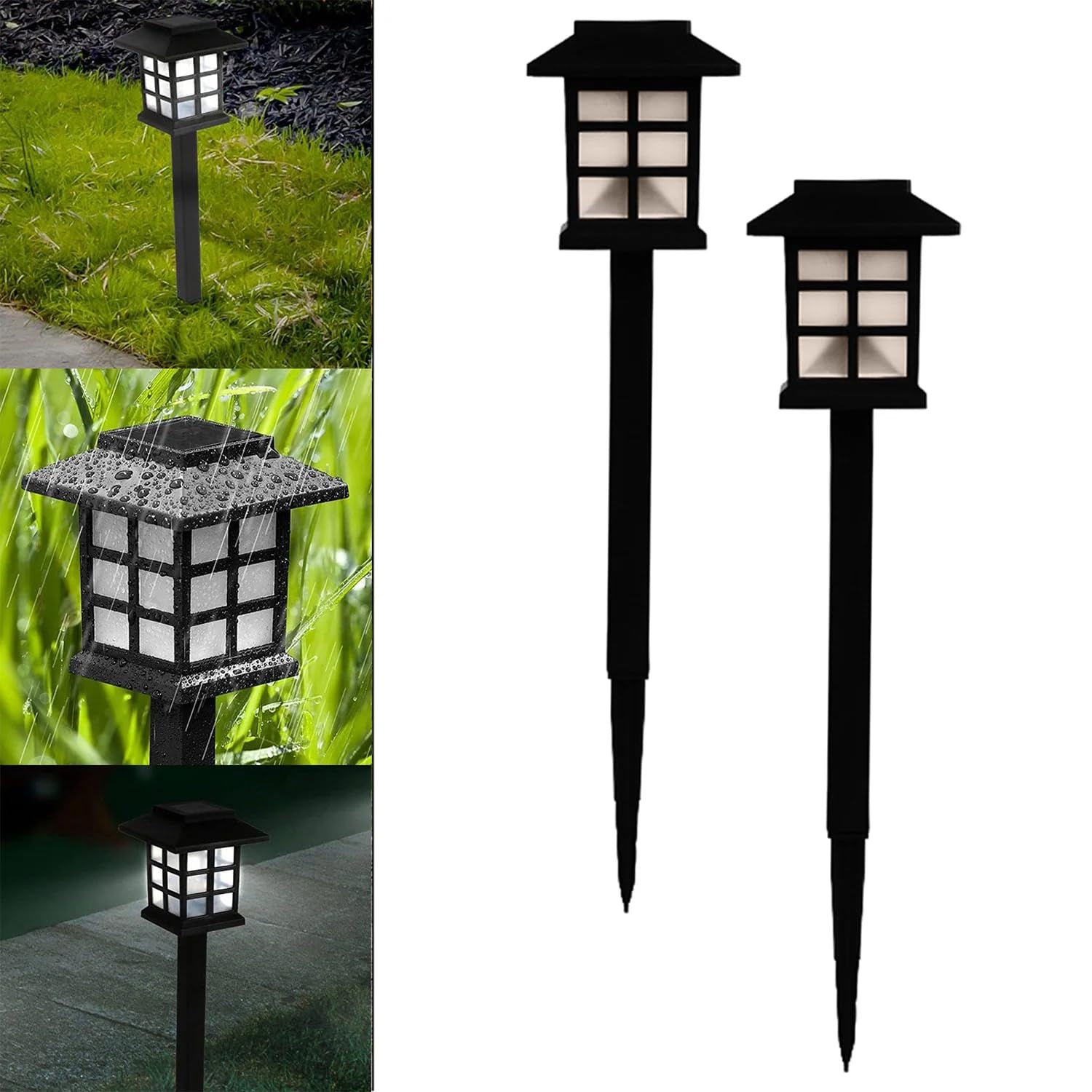 ALVENZA Solar Garden Lights – Waterproof Outdoor Landscape (2-Pack) | Garden Vera