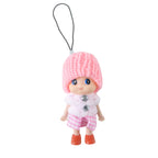 ALVENZA Mini Doll Keychain – Adorable Soft Knitted Cap & Vibrant Design