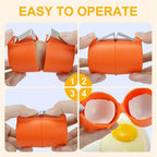 Egg Shell Opener Handheld Egg Cracker Tool for Raw Eggs | Quickslice - Detail View 7