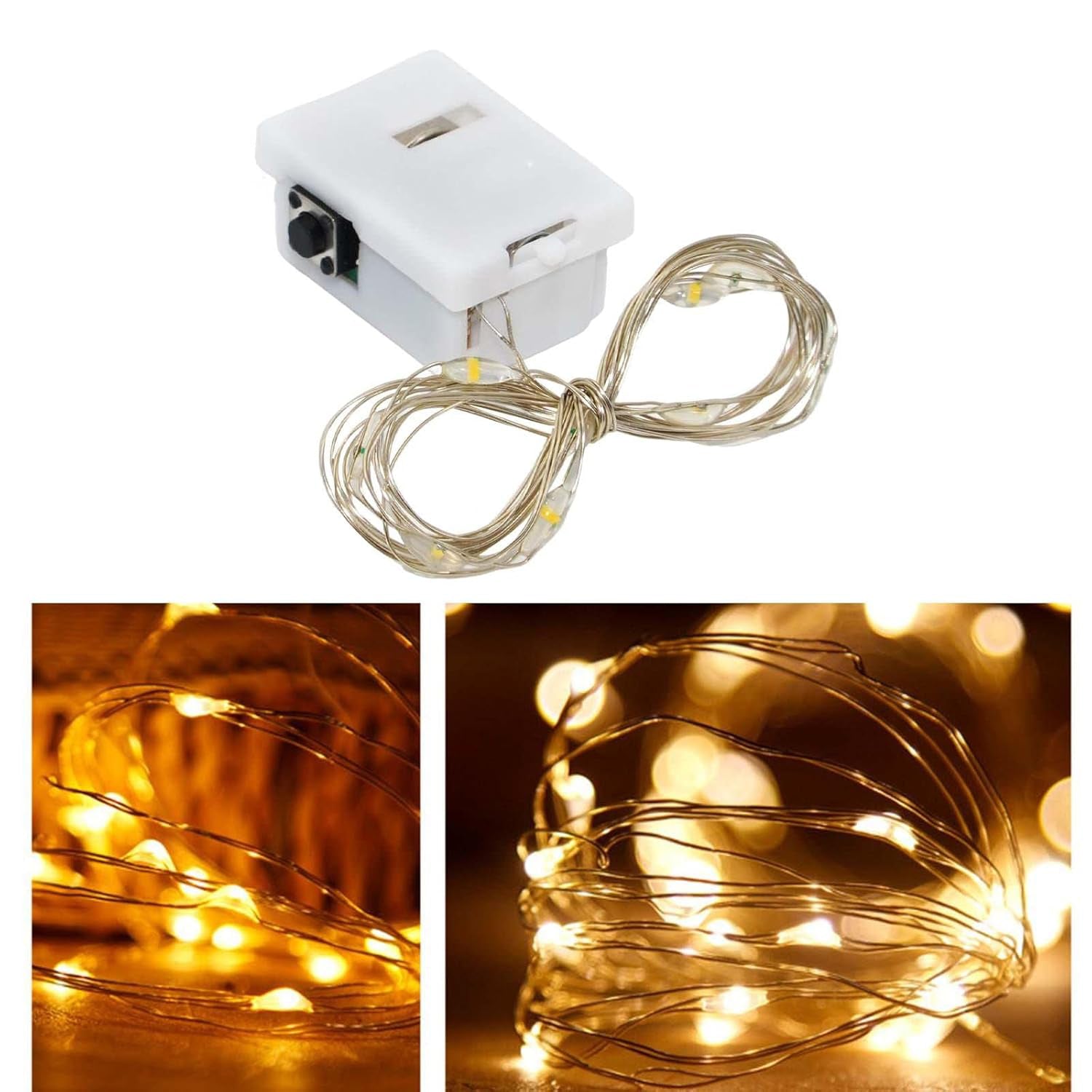 LED Fairy Lights Battery Operated for Festive Decor and Events - Detail View 6