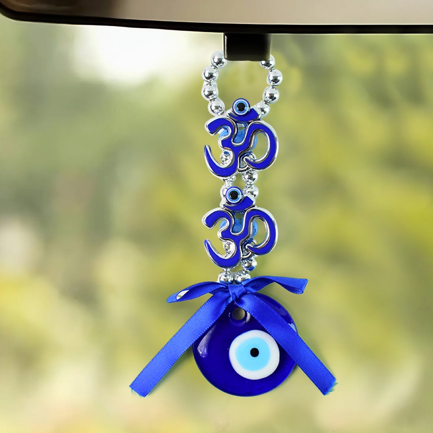 ALVENZA Double OM Evil Eye Hanging – Spiritual Protection Decor
