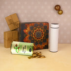 ALVENZA Kesar Pista Gift Hamper – Custom Stainless Steel Bottle Set