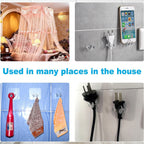 Adhesive Wall Hooks Strong Hold & No Damage Walls - Detail View 8