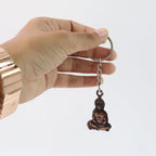 ALVENZA Lord Hanuman Sitting Pose Keychain – Durable Metal Devotional Accessory