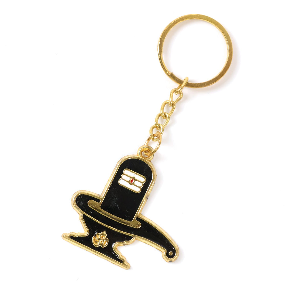 ALVENZA Shivling Trishul Metal Keychain Set – 5 Pc Durable Spiritual Keyrings