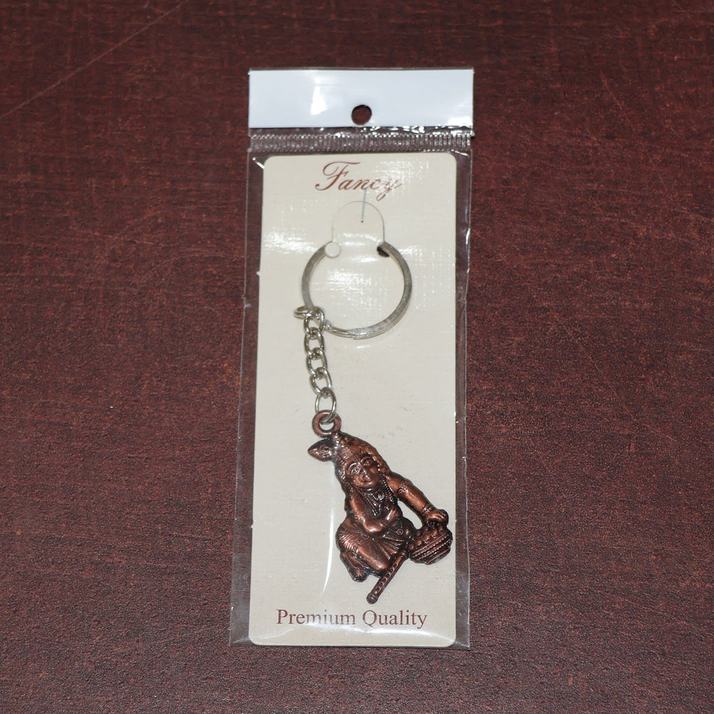 ALVENZA Bal Krishna Keychain – Durable Metal Devotional Accessory