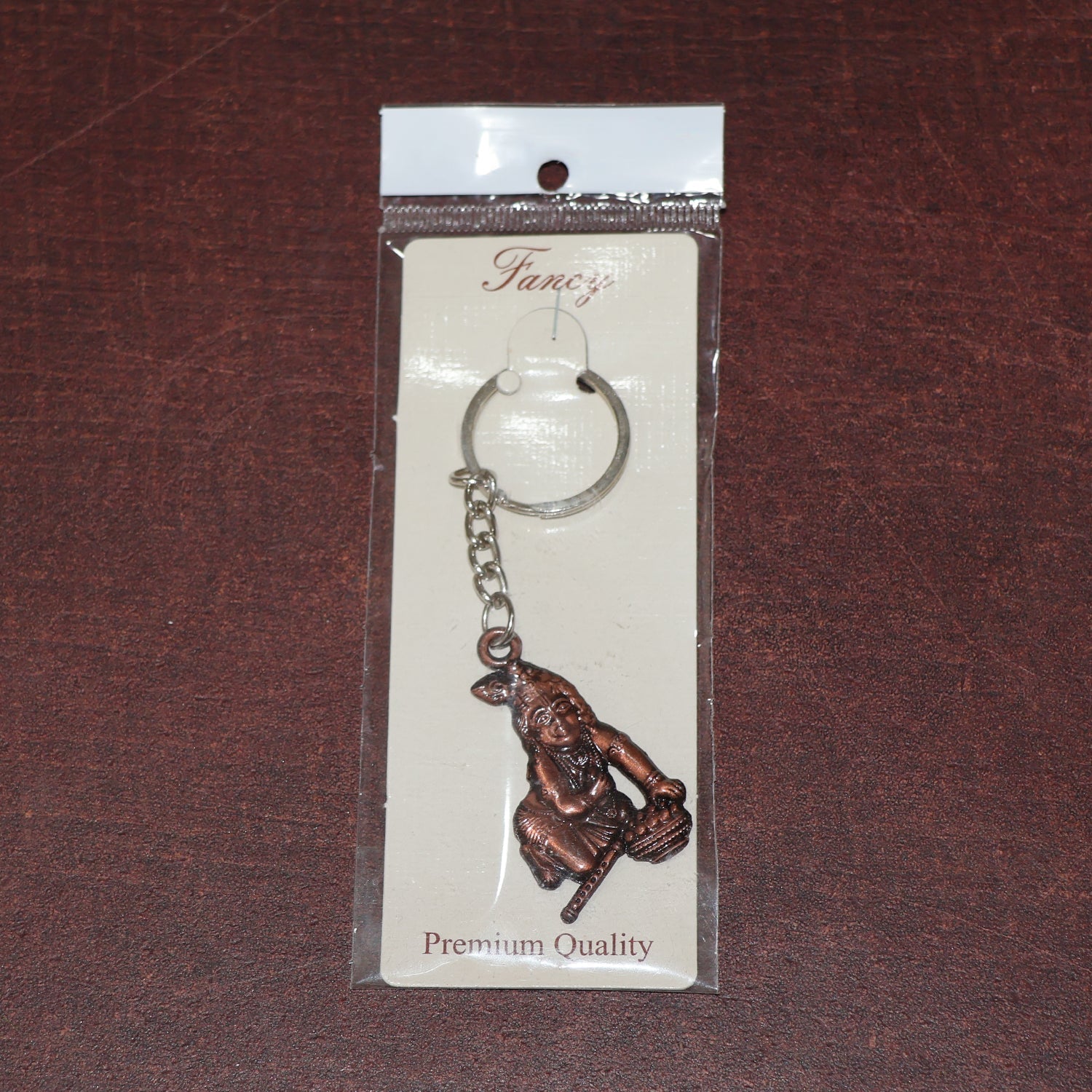 ALVENZA Bal Krishna Keychain – Durable Metal Devotional Accessory