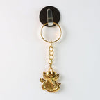 ALVENZA Ganesh Keychain – Durable Golden Leaf Design Accessory