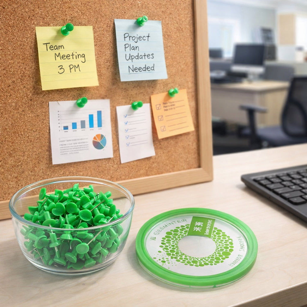 Heavy-Duty Plastic Push Pins Reliable for Office & Home Use - Back View