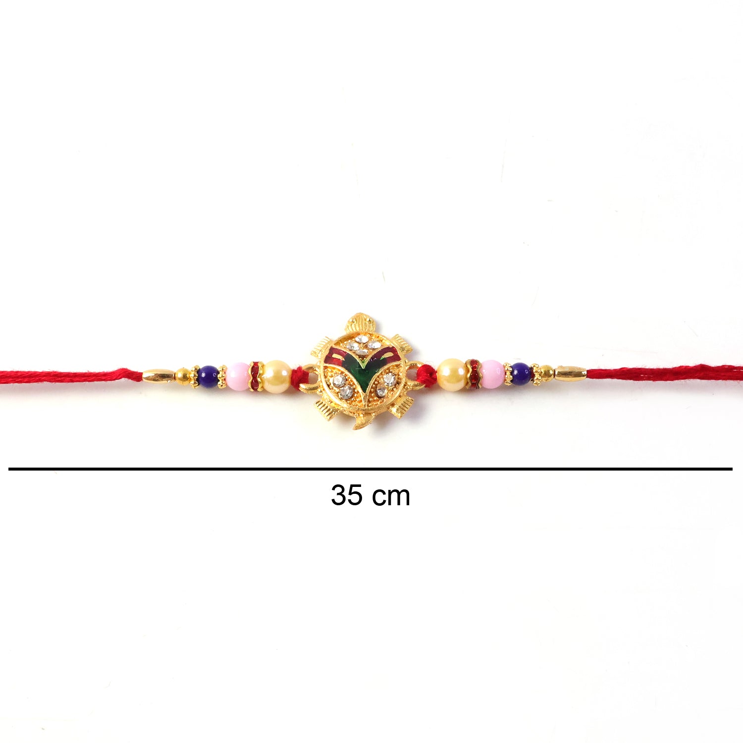 ALVENZA Traditional Tortoise Charm Rakhi - Lucky & Protective Symbol