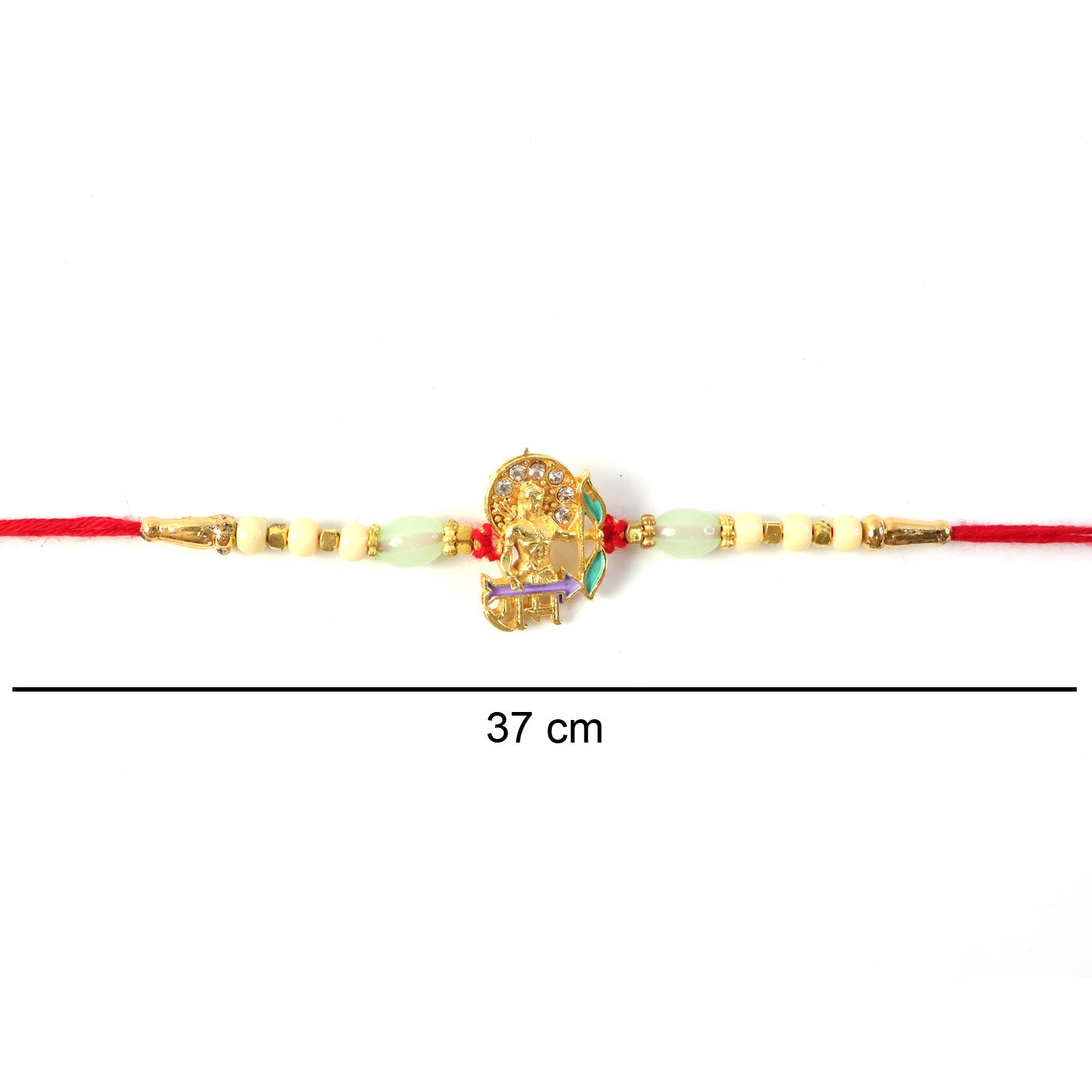 ALVENZA Rakshabandhan Lord Ram Rakhi – Traditional Beaded Wrist Thread