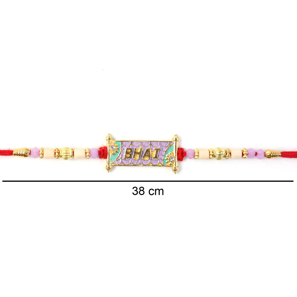 ALVENZA Colorful Beads Rakhi – Soft Thread & Stylish Appeal for Rakha