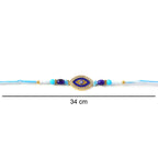 ALVENZA Evil Eye Beaded Rakhi – Stylish traditional sibling gift