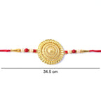 ALVENZA Rakshabandhan Rakhi – Elegant Gold & Pearl Design for Brothers
