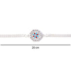 ALVENZA Classic Crystal Rakhi for Brother - Elegant & Traditional