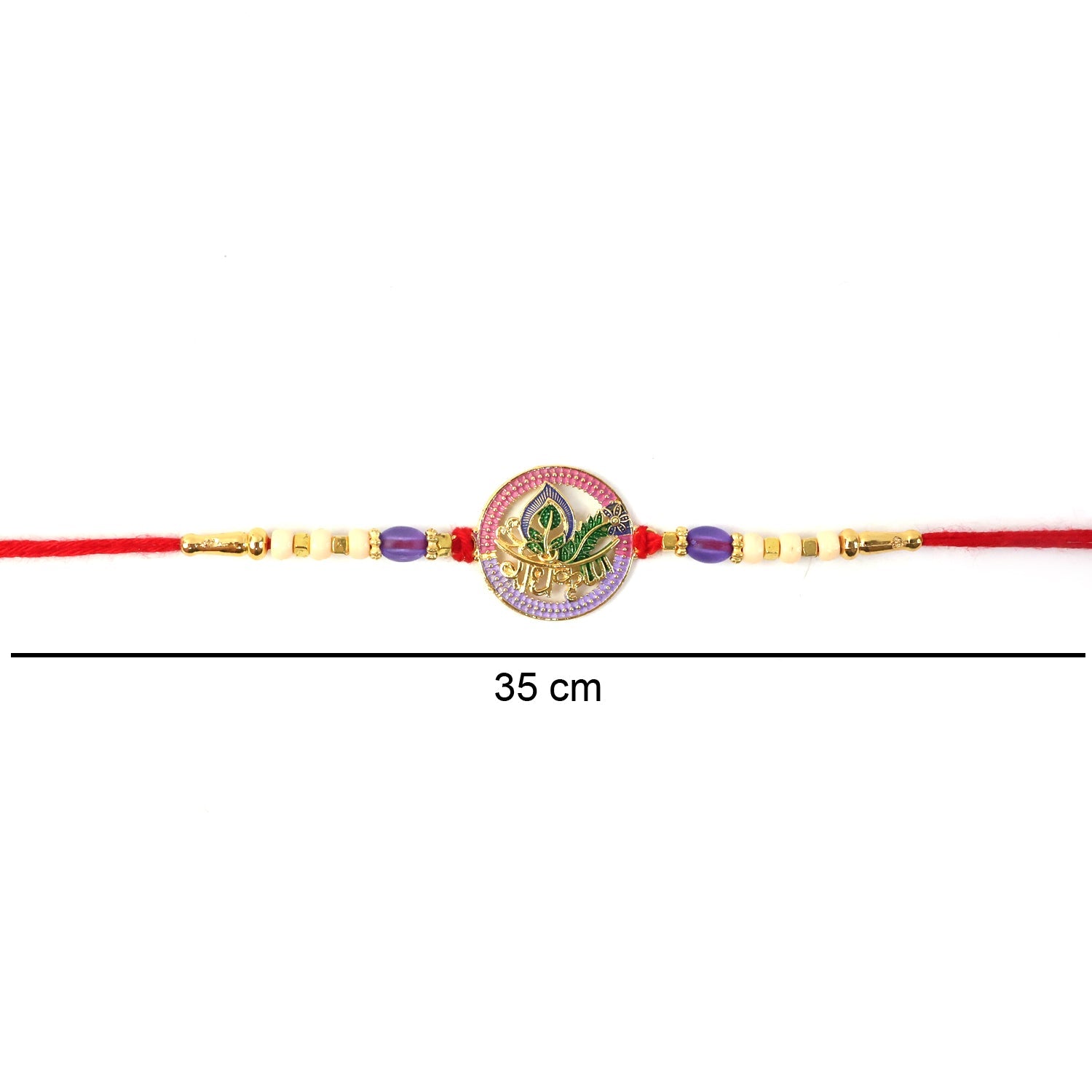ALVENZA Radha Krishna Beads Rakhi – Colorful & Handcrafted for Raksha Bandhan