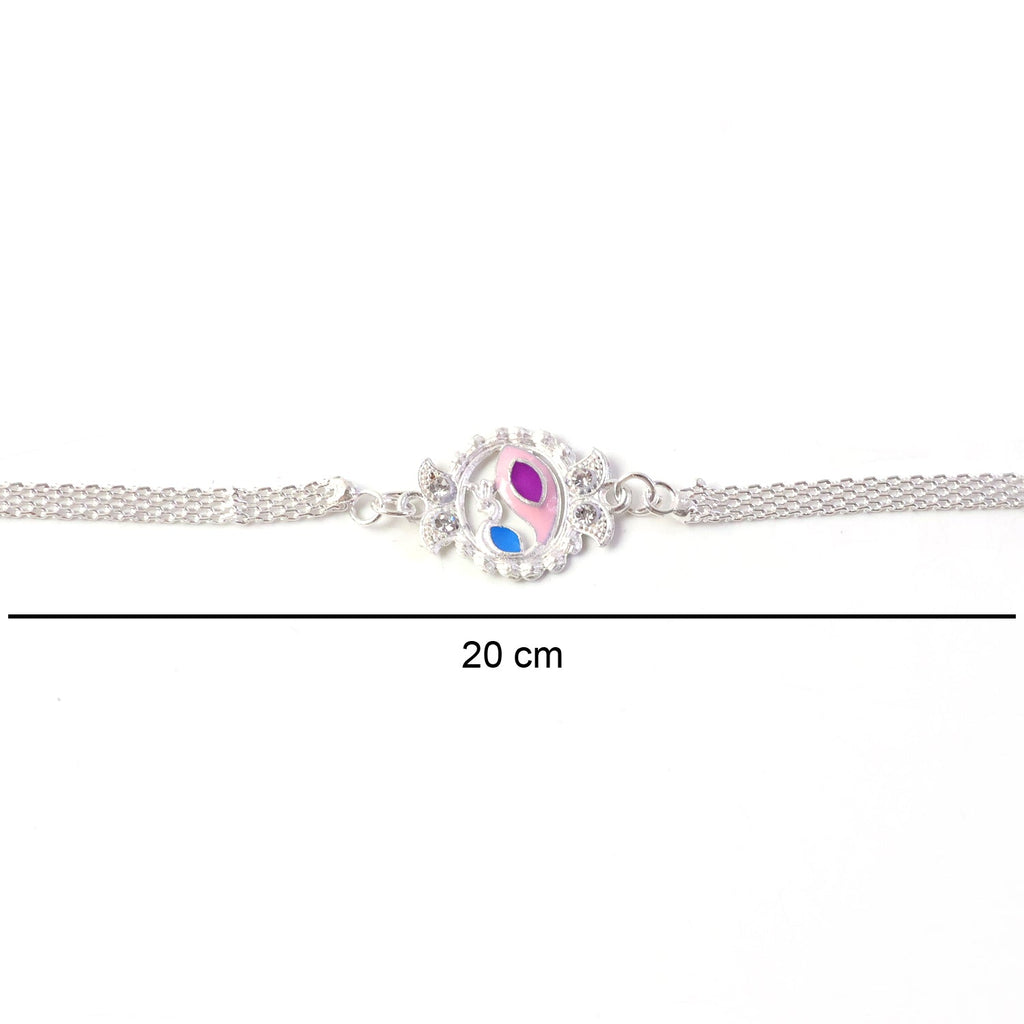 ALVENZA Peacock Rakhi - Elegant Traditional Design for Raksha Bandhan Festival