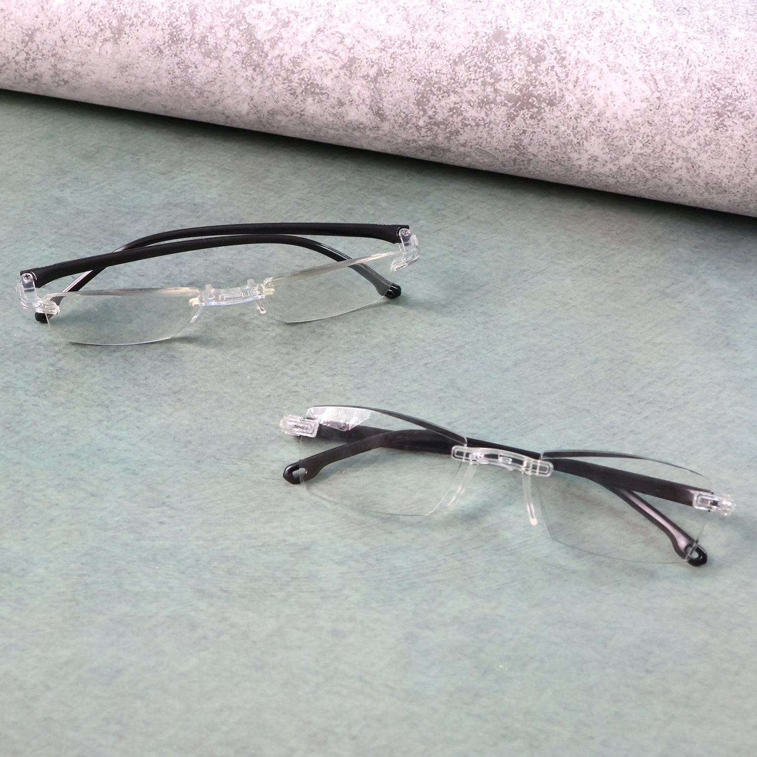Rimless Reading Glasses – Lightweight Pack of 2 Comfort Readers