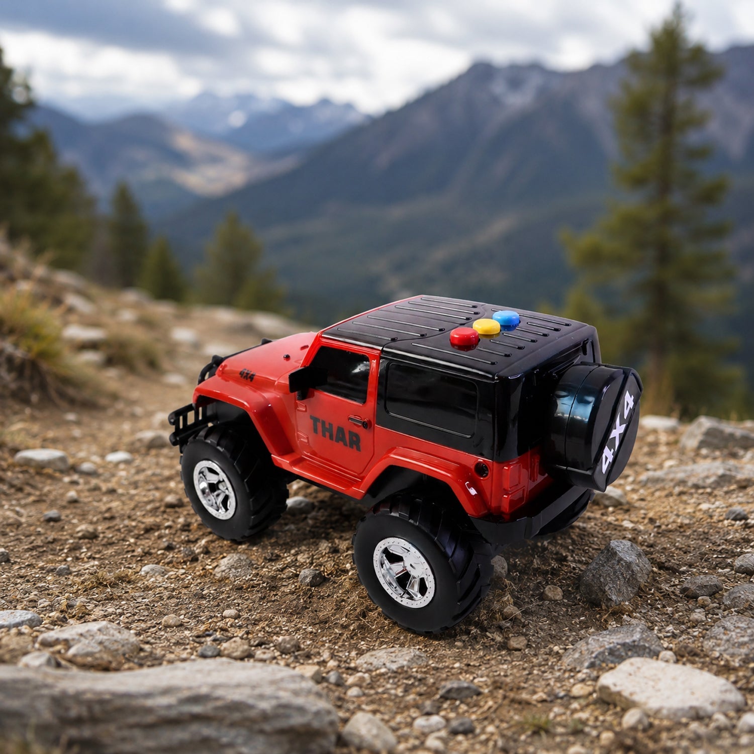 ALVENZA Kids Hunter Off-Road Toy Jeep – Light & Sound for Adventures